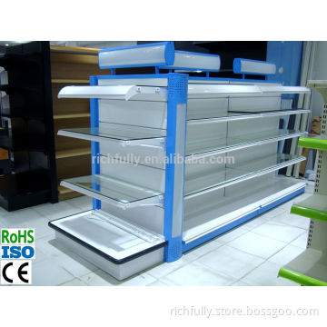 2016 Hot sale Beautiful store cosmetic display stand with toughened glass plate